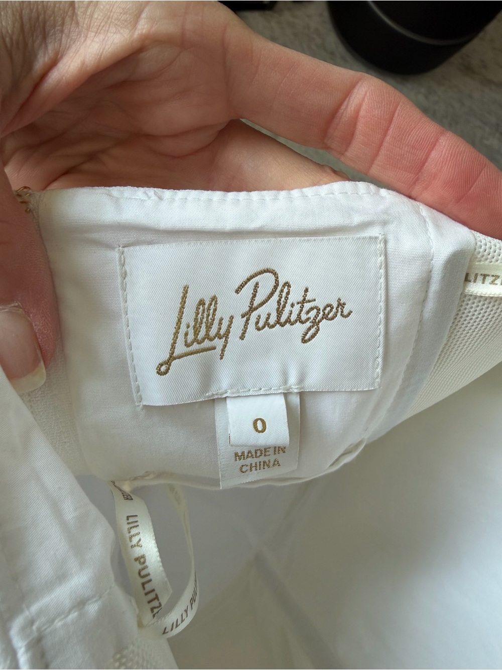 Lilly Pulitzer Strapless White Sheath Dress with shorts underneath - Picture 2 of 5